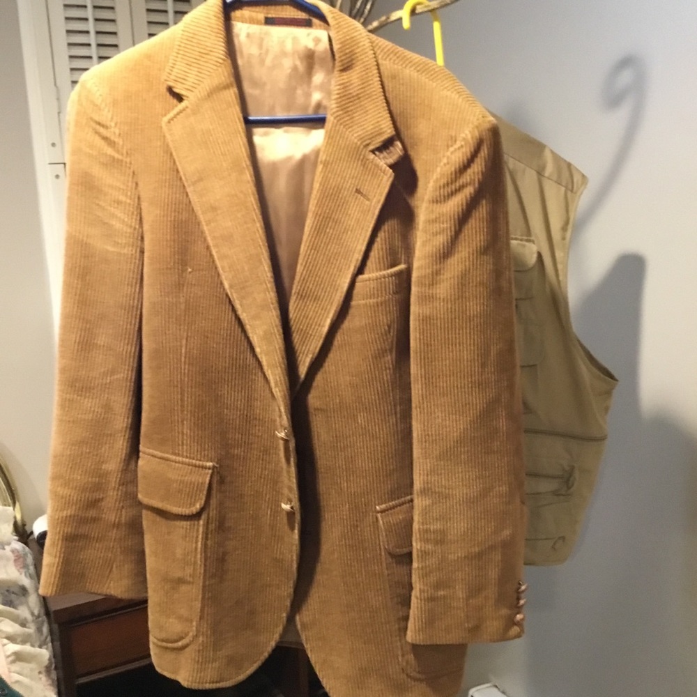 Corduroy sports jackets blue & brown 42R
